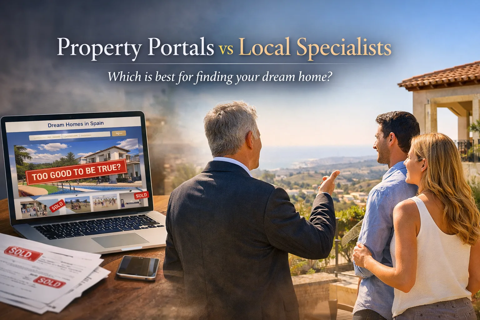 Property portals and local specialists for buyers searching for property in Spain