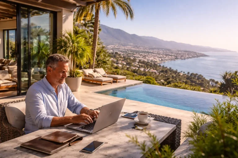 American expats Spain Benahavis villa working remotely as Benahavis expats 2026